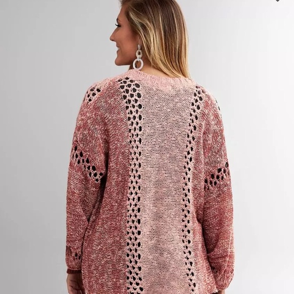 BKE | Marled Two Tone Cardigan Sweater sz Small - Picture 2 of 4